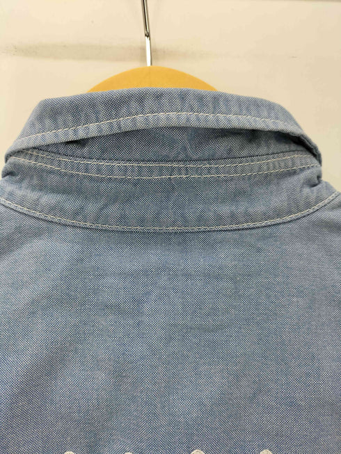 ササフラス SASSAFRAS 片ポケ B.D シャンブレー ワーク シャツ  猫目ボタン メンズ JPN:S